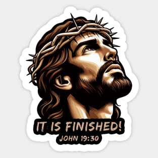 John 19:30 It Is Finished Sticker